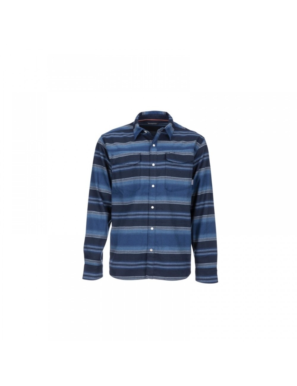 Camisa Simms Gallatin Flannel RICH BLUE STRIPE