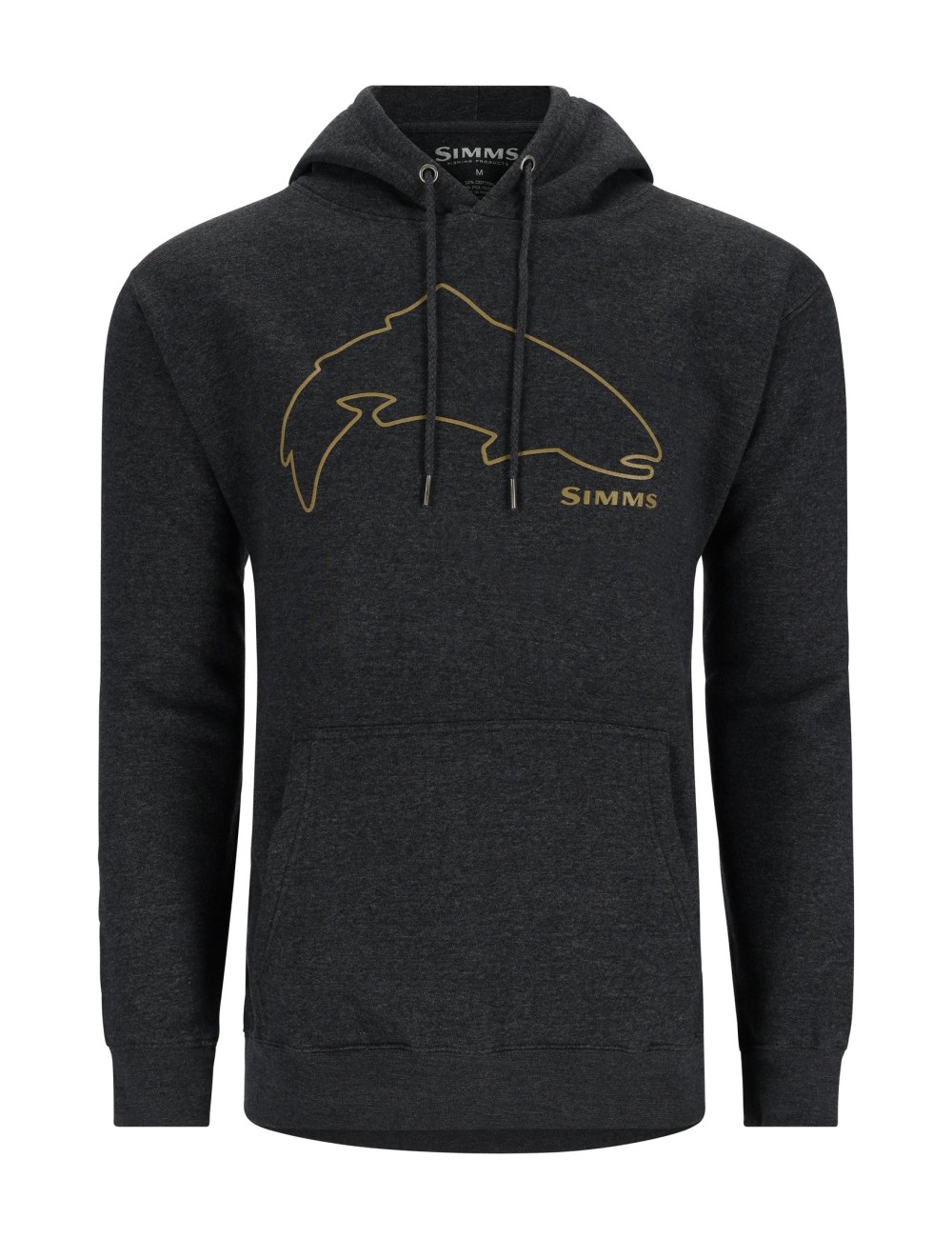 Sudadera Simms Trout Outline Hoody Charcoal Heather