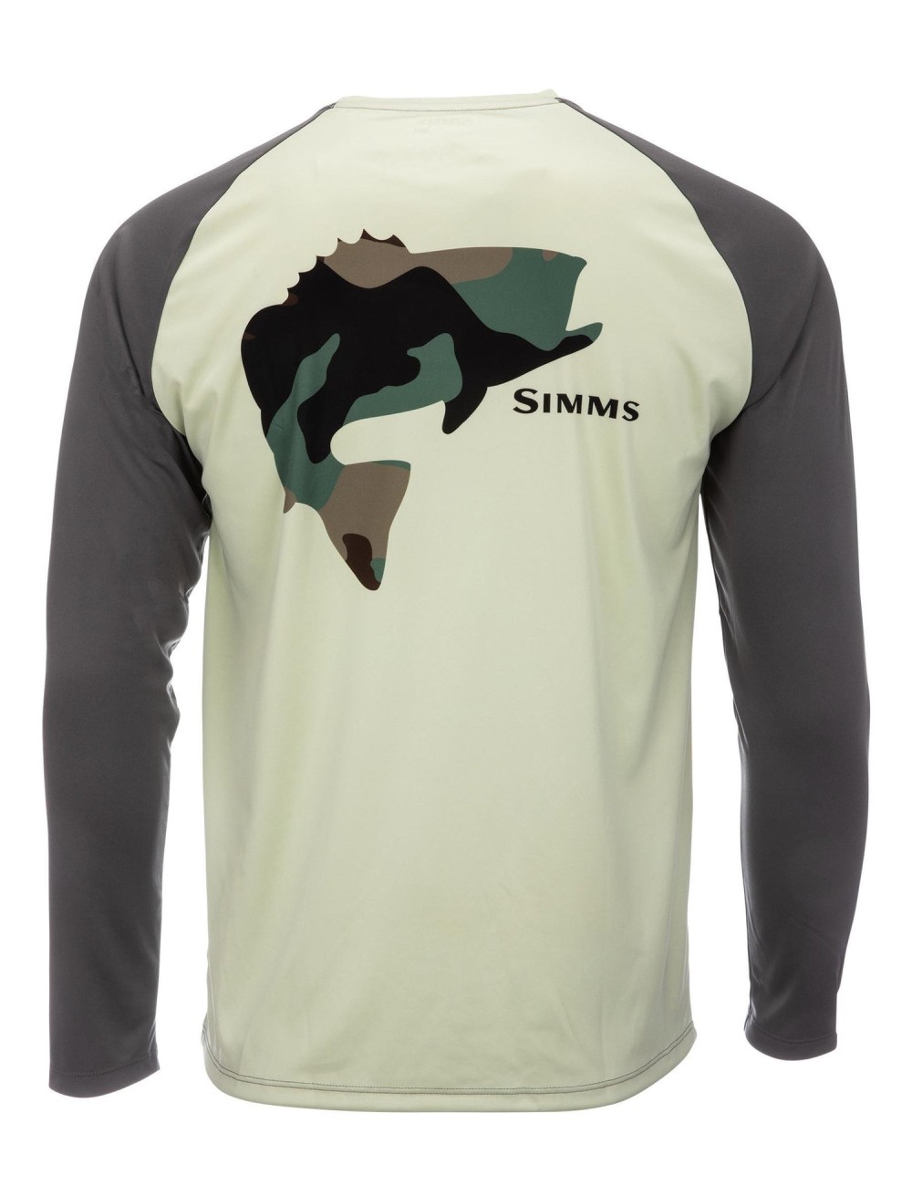 Camiseta Simms tech Tee Artist Series Bass Light Green