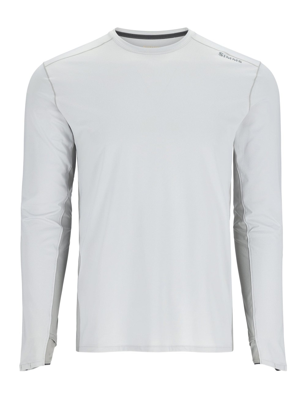 Camiseta Simms Solarflex Crew Sterling Cinder
