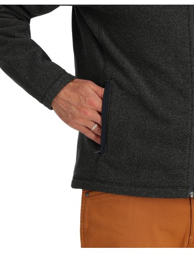 Jersey Simms Rivershed Full Zip Black Heather