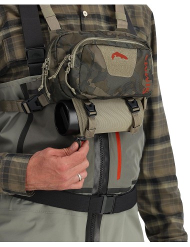 Simms Tributary Hybrid Chest Pack Regimant Camo Olive Drab