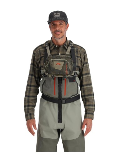 Simms Tributary Hybrid Chest Pack Regimant Camo Olive Drab