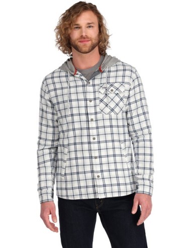 Camisa Simms Flannel Hoody Navy/Sterling Camp
